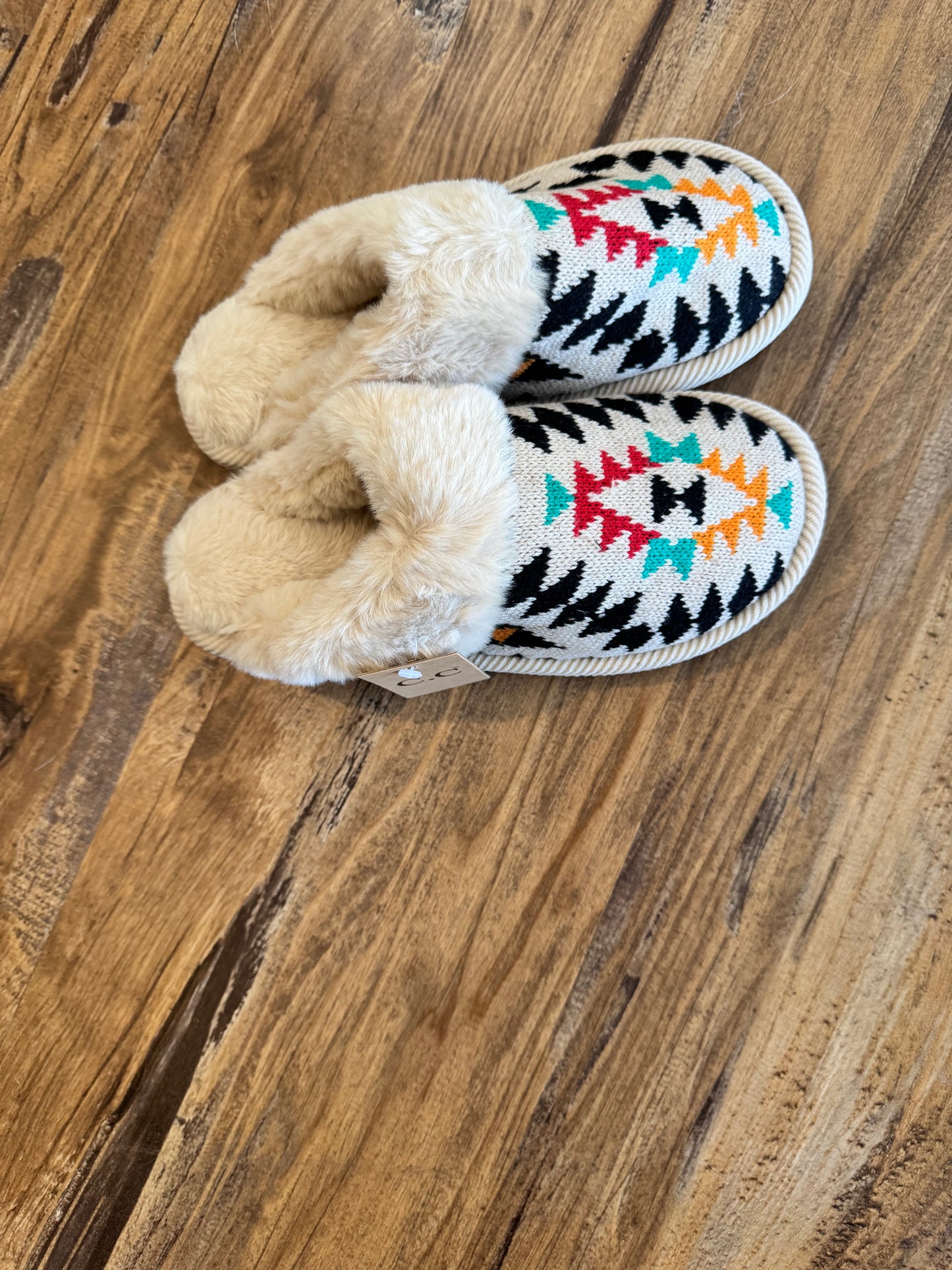 Aztec Design Slippers